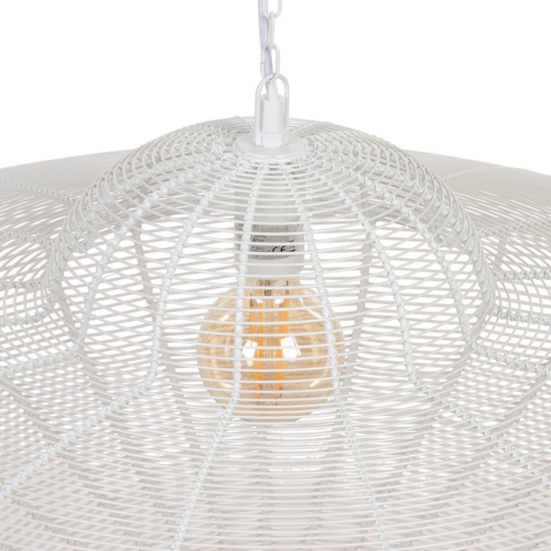 Grande suspension moderne Diamètre 80 cm en Métal Blanc Avenor - 4
