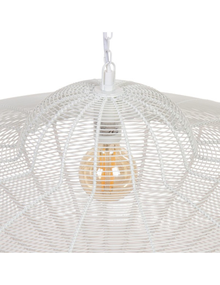 Grande suspension moderne Diamètre 80 cm en Métal Blanc Avenor - 4