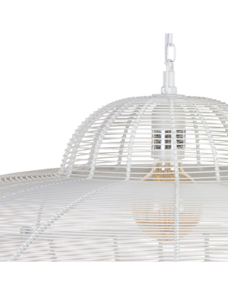 Grande suspension moderne Diamètre 80 cm en Métal Blanc Avenor - 5