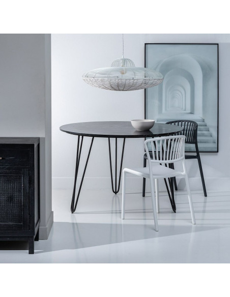 Grande suspension moderne Diamètre 80 cm en Métal Blanc Avenor - 6