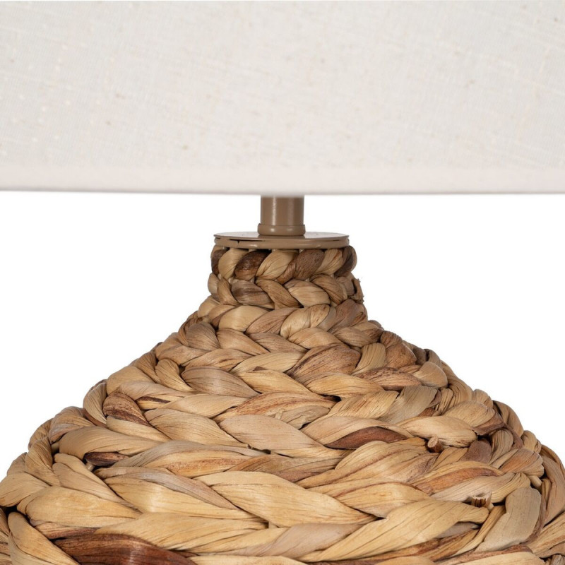 Grande lampe à poser originale Hauteur 69 cm en Fibre Naturel Lin Beige Ronira - 3