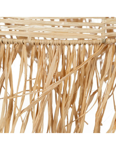 Suspension bohème Diamètre 43 cm en Raphia Naturel Avec franges Arelia - 5