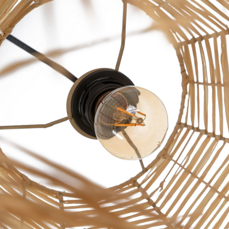 Suspension bohème Diamètre 43 cm en Raphia Naturel Avec franges Arelia - 6