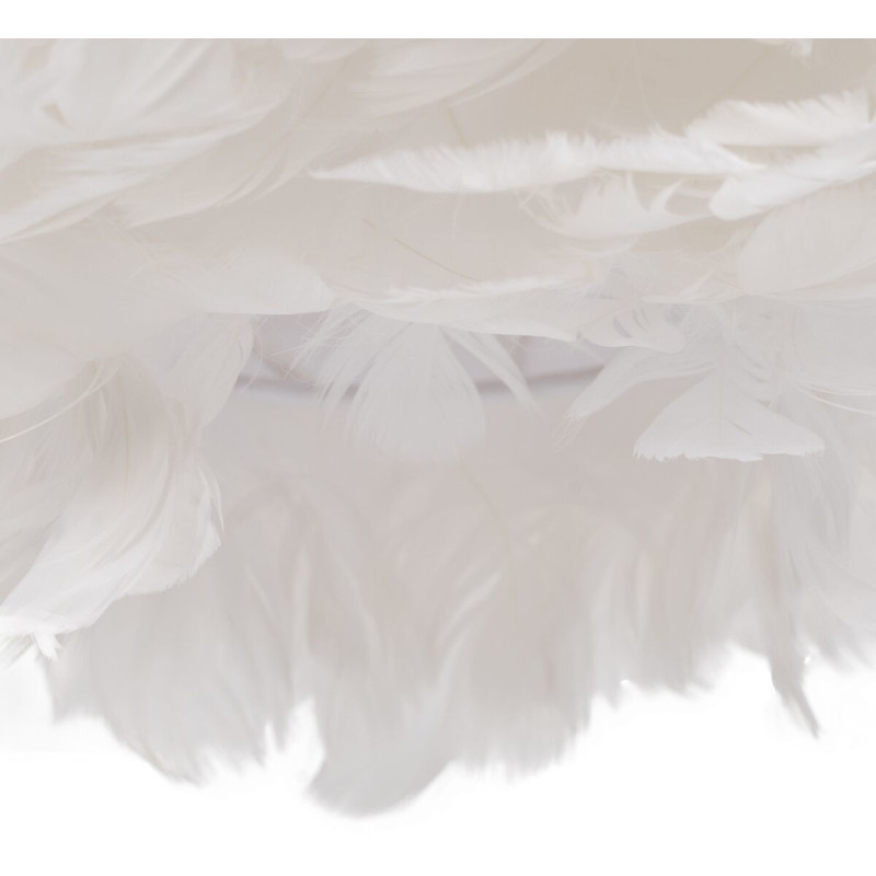 Suspension moderne Diamètre 40 cm en Plume Blanc Lorian - 3