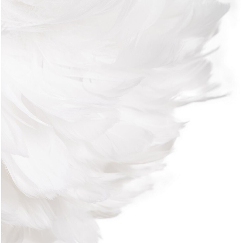 Suspension moderne Diamètre 40 cm en Plume Blanc Lorian - 5