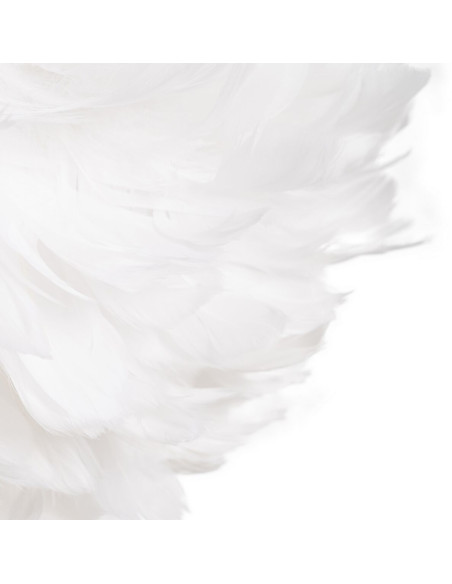 Suspension moderne Diamètre 40 cm en Plume Blanc Lorian - 5