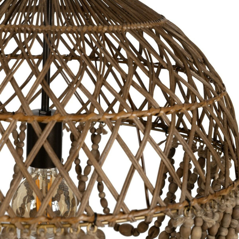Suspension originale Perles Diamètre 47 cm en Bois Rotin Naturel Joriel - 4