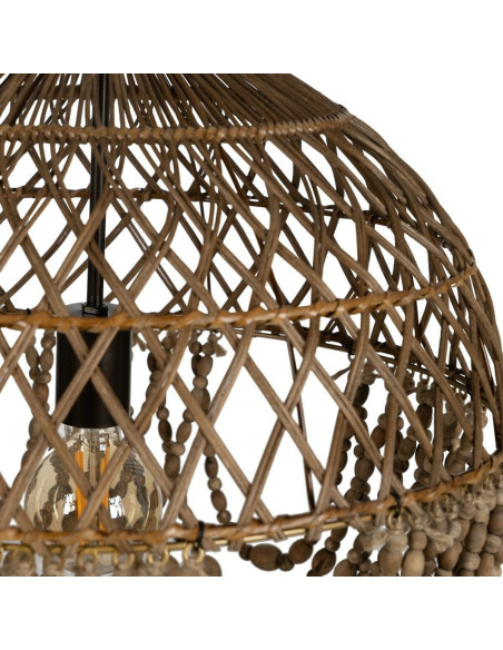 Suspension originale Perles Diamètre 47 cm en Bois Rotin Naturel Joriel - 4
