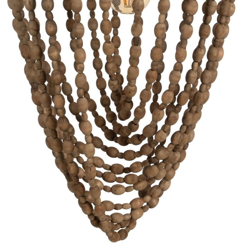 Suspension originale Perles Diamètre 39 cm en Bois Rotin Naturel Tirian - 2
