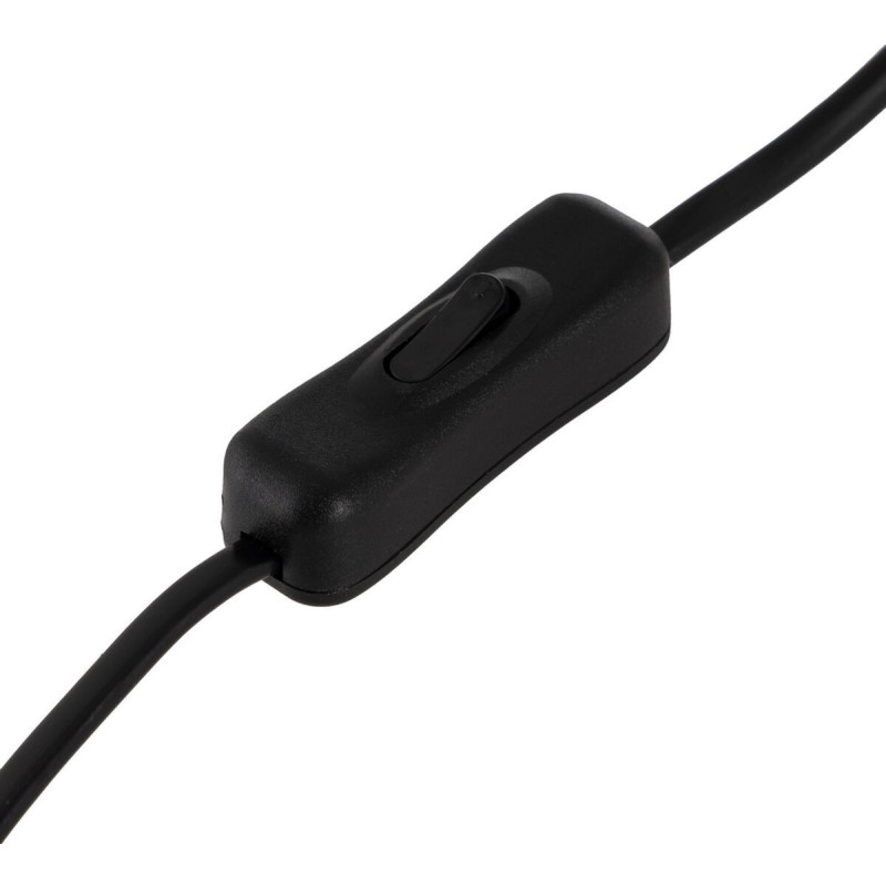 Grande lampe à poser moderne Hauteur 76 cm en Verre Noir Métal Doré Lin Blanc Zorine - 7