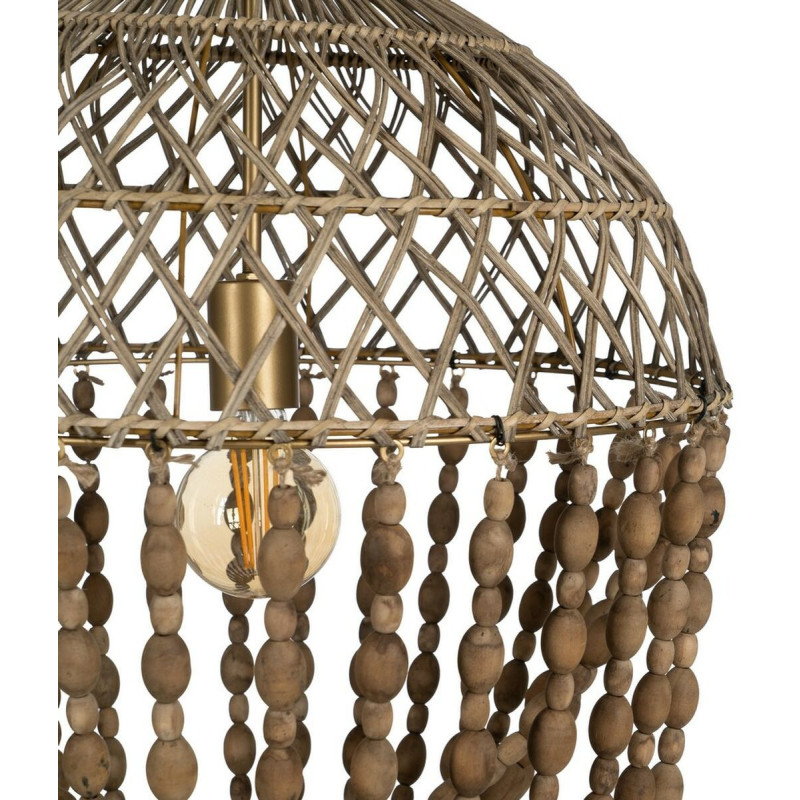 Suspension originale Perles Diamètre 47 cm en Bois Rotin Naturel Selion - 2