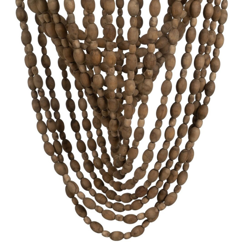 Suspension originale Perles Diamètre 47 cm en Bois Rotin Naturel Selion - 3