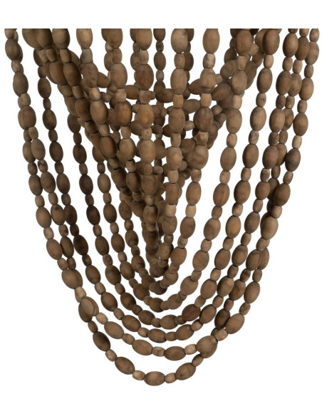 Suspension originale Perles Diamètre 47 cm en Bois Rotin Naturel Selion - 3