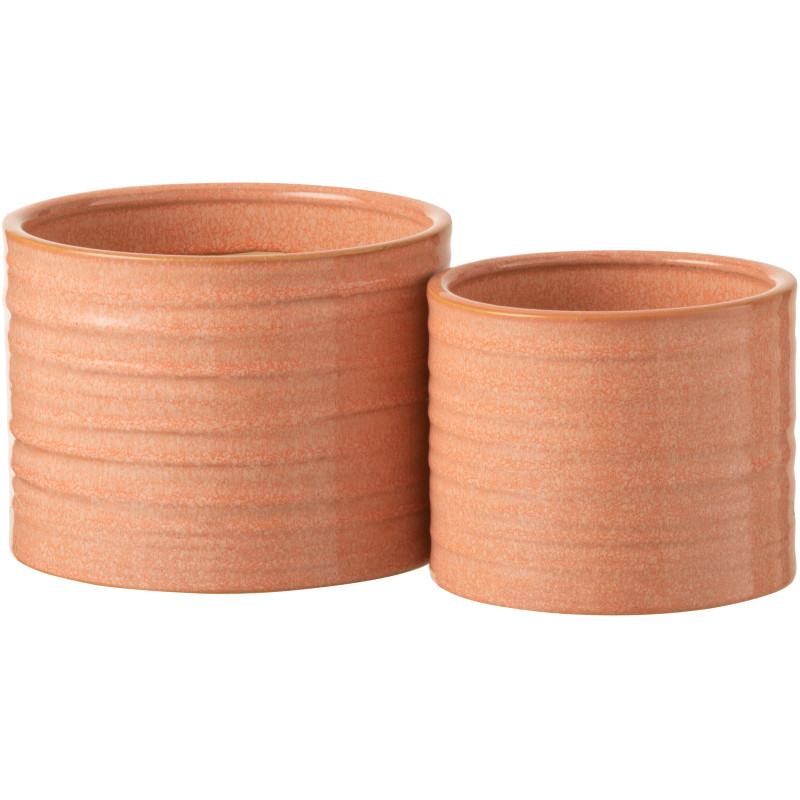 Cache-pot Diamètre 17 cm Valentina en Céramique Pamplemousse - 2