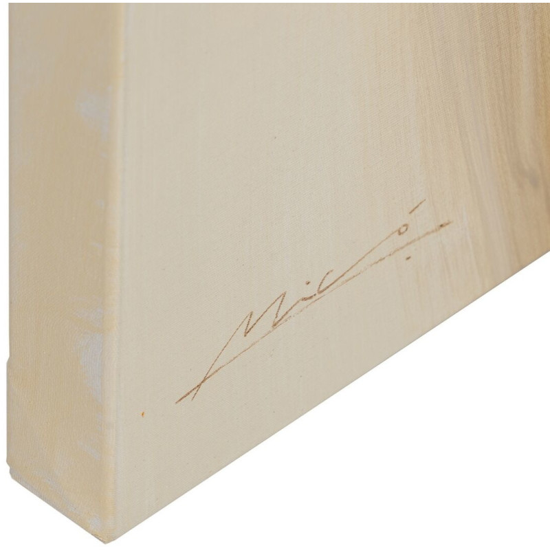 Grande toile imprimée et peinte Chien Levrette 120x120 Runa - 5