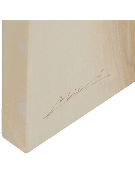 Grande toile imprimée et peinte Chien Levrette 120x120 Runa - 5