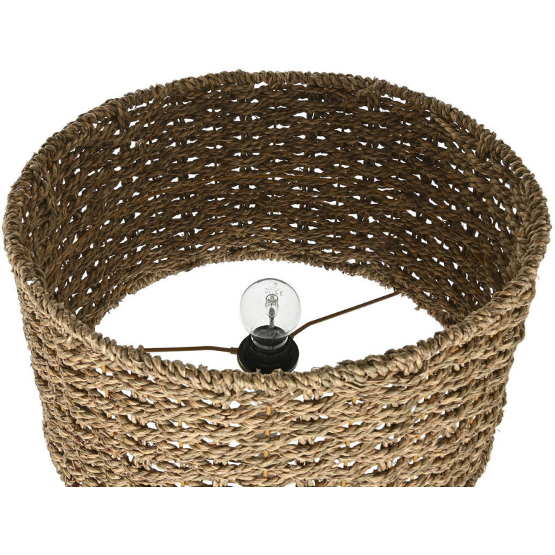 Lampadaire balinais Hauteur 156 cm en Métal Cuivré Fibre Naturel Ziren - 4