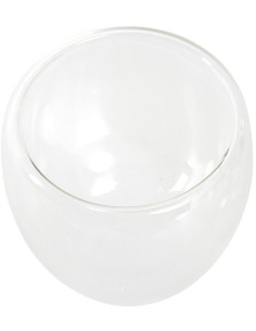Coffret 2 tasses à café double parois 250 ml en Verre borosilicate Transparent Verlyn - 1 2