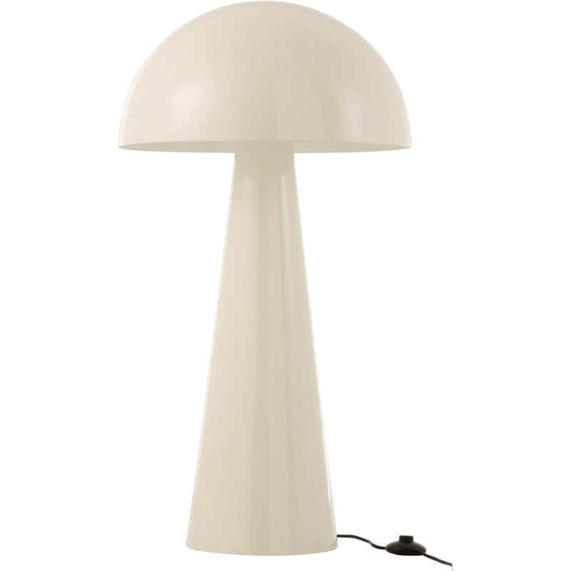 Lampe à poser au sol Champignon Mycélia 95 cm en Métal Blanc Brillant J-Line - 1