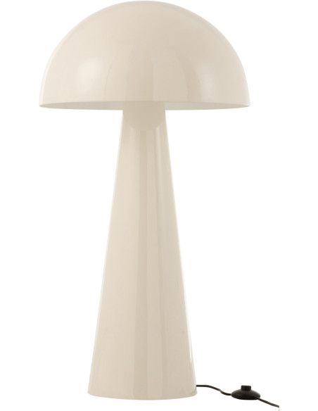 Lampe à poser au sol Champignon Mycélia 95 cm en Métal Blanc Brillant J-Line - 1