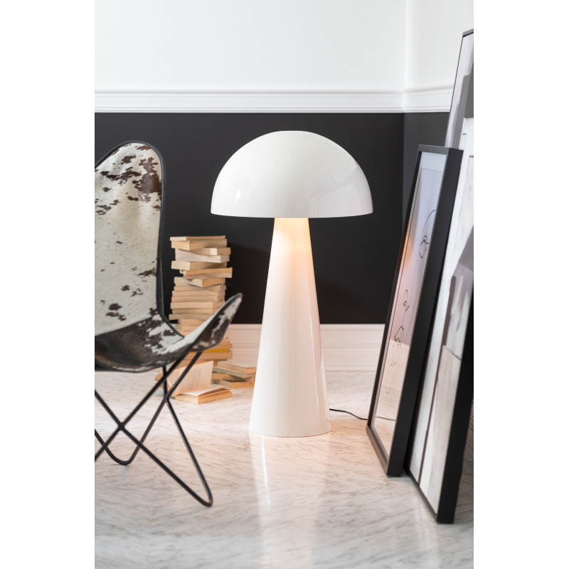 Lampe à poser au sol Champignon Mycélia 95 cm en Métal Blanc Brillant J-Line - 2