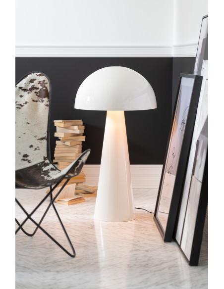 Lampe à poser au sol Champignon Mycélia 95 cm en Métal Blanc Brillant J-Line - 2