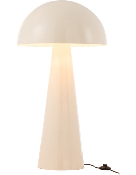 Lampe à poser au sol Champignon Mycélia 95 cm en Métal Blanc Brillant J-Line - 3