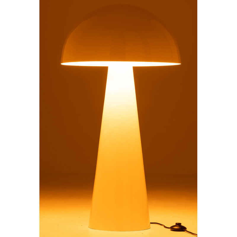 Lampe à poser au sol Champignon Mycélia 95 cm en Métal Blanc Brillant J-Line - 4