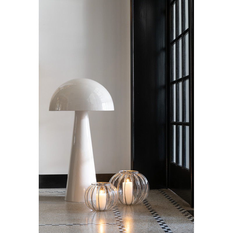 Lampe à poser au sol Champignon Mycélia 95 cm en Métal Blanc Brillant J-Line - 5