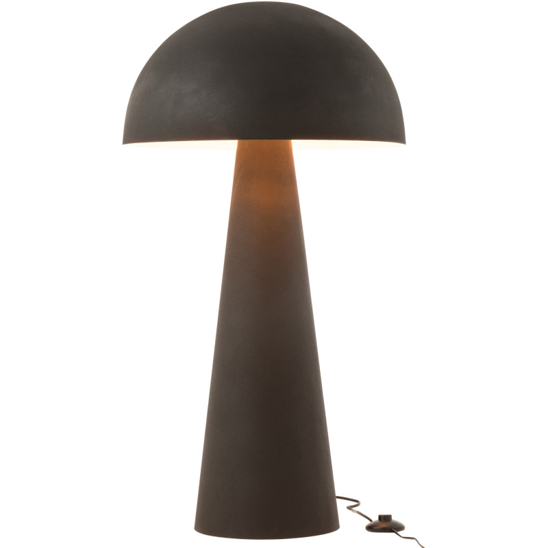 Lampe à poser au sol Champignon Mycélia 95 cm en Métal Noir Mat - 2