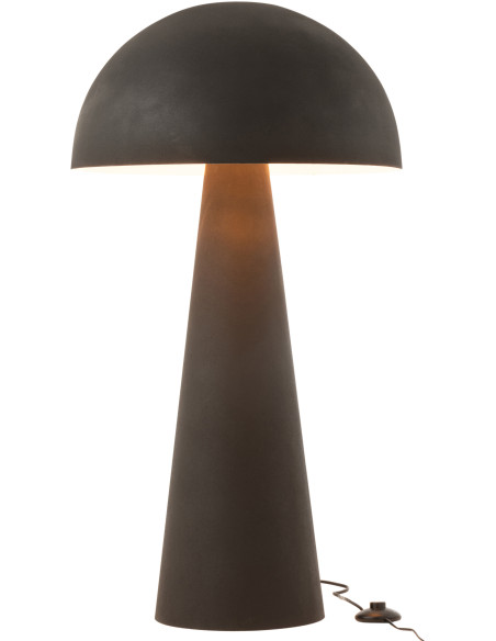 Lampe à poser au sol Champignon Mycélia 95 cm en Métal Noir Mat - 2