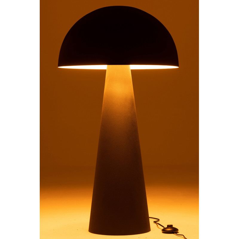 Lampe à poser au sol Champignon Mycélia 95 cm en Métal Noir Mat - 3