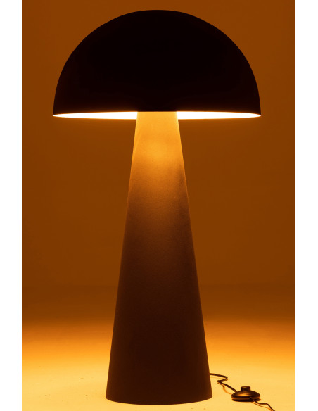 Lampe à poser au sol Champignon Mycélia 95 cm en Métal Noir Mat - 3