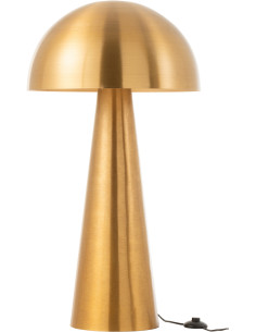 Lampe à poser au sol Champignon Mycélia 95 cm en Métal Doré Mat - 1