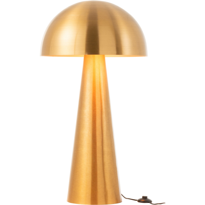 Lampe à poser au sol Champignon Mycélia 95 cm en Métal Doré Mat - 2