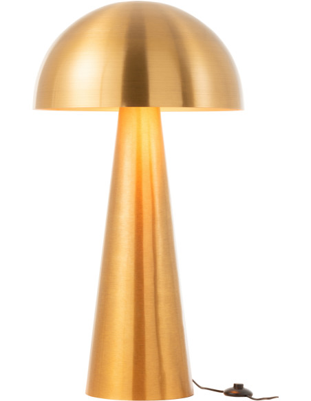 Lampe à poser au sol Champignon Mycélia 95 cm en Métal Doré Mat - 2