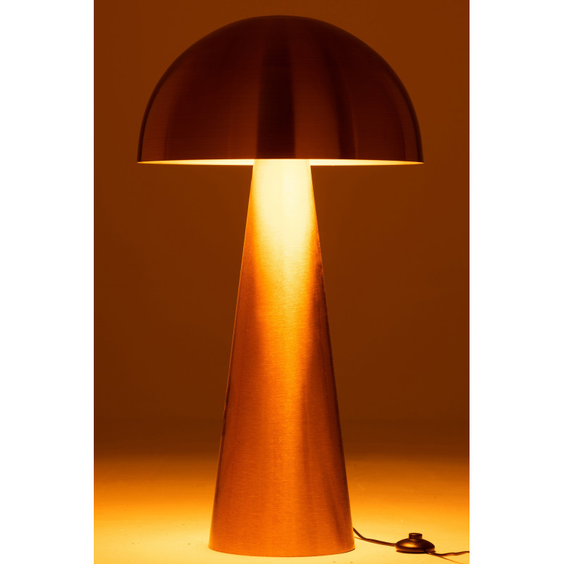 Lampe à poser au sol Champignon Mycélia 95 cm en Métal Doré Mat - 3