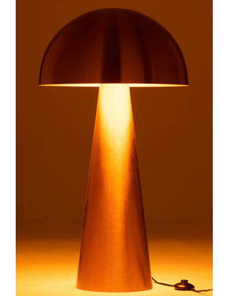 Lampe à poser au sol Champignon Mycélia 95 cm en Métal Doré Mat - 3