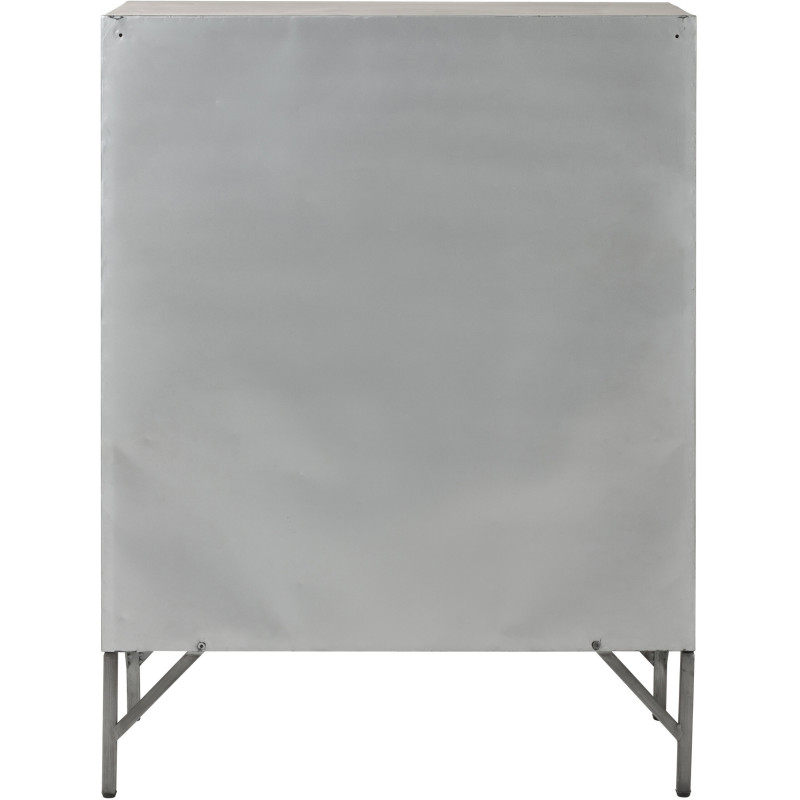 Armoire Vestiaire 9 portes Locker en Métal Argenté - 4