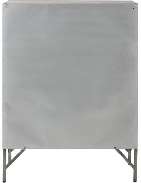 Armoire Vestiaire 9 portes Locker en Métal Argenté - 4