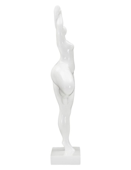 Statuette déco Femme yoga Hauteur 45 cm en Résine Blanc Jorin 