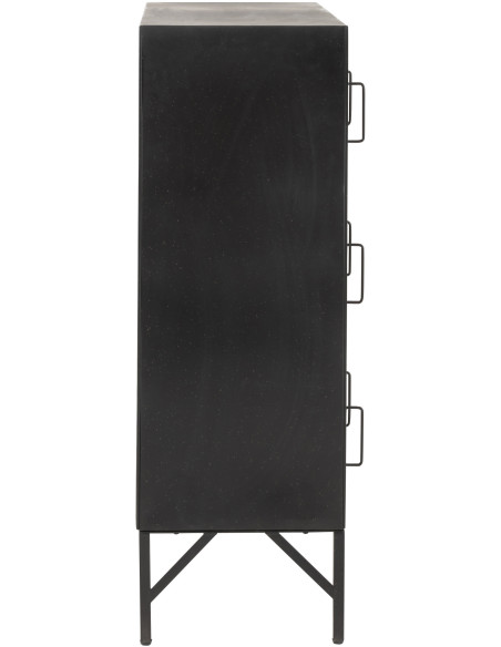Armoire Vestiaire 9 portes Locker en Métal Noir - 3