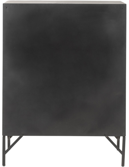 Armoire Vestiaire 9 portes Locker en Métal Noir - 4
