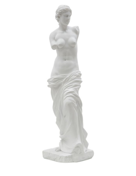 Statuette déco antique Vénus Hauteur 49 cm en Résine Blanc Melyn Mauro Ferretti - 1