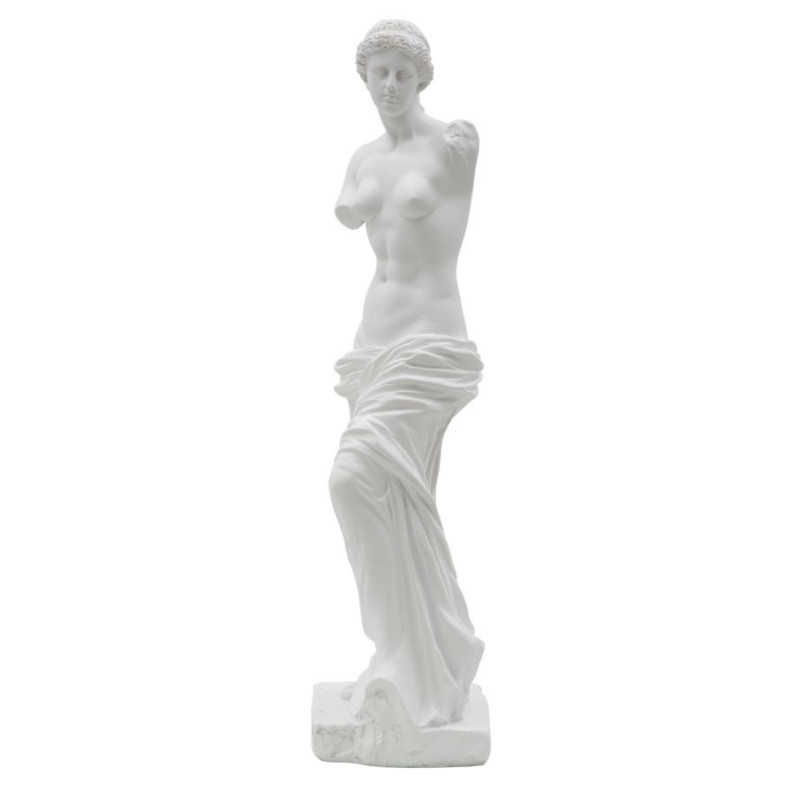 Statuette déco antique Vénus Hauteur 49 cm en Résine Blanc Melyn Mauro Ferretti - 5