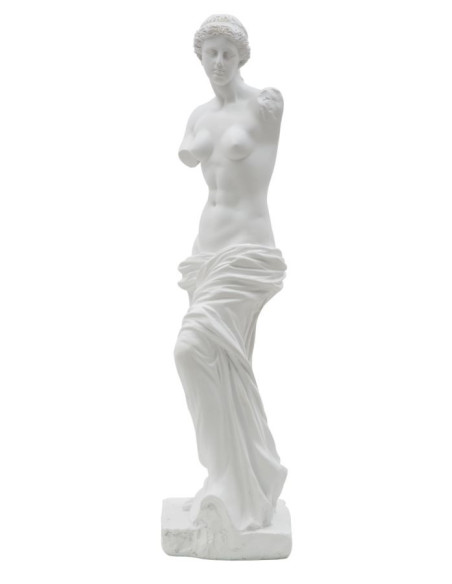 Statuette déco antique Vénus Hauteur 49 cm en Résine Blanc Melyn Mauro Ferretti - 5