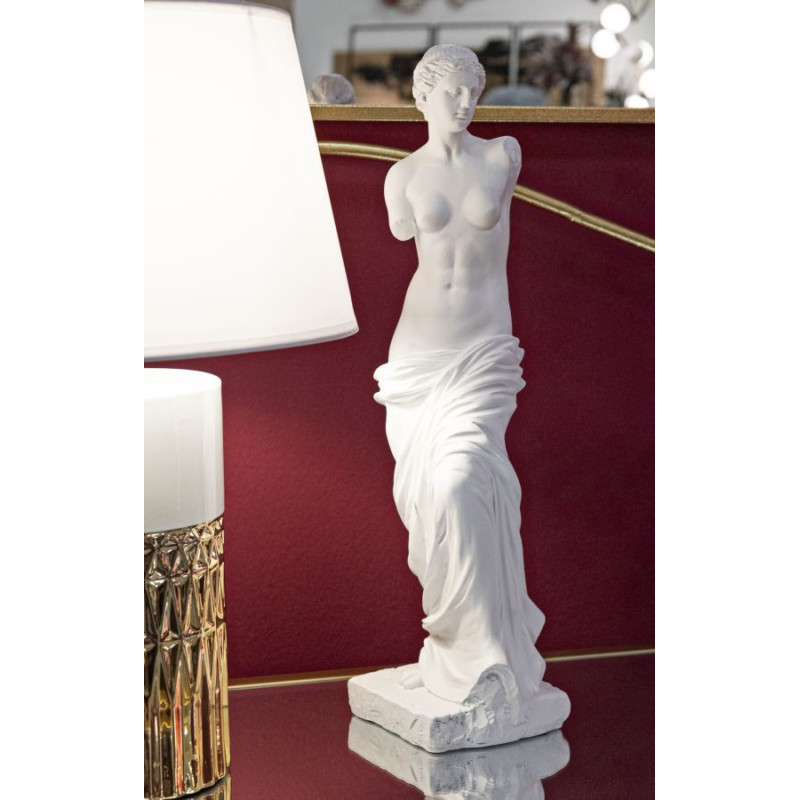 Statuette déco antique Vénus Hauteur 49 cm en Résine Blanc Melyn Mauro Ferretti - 6