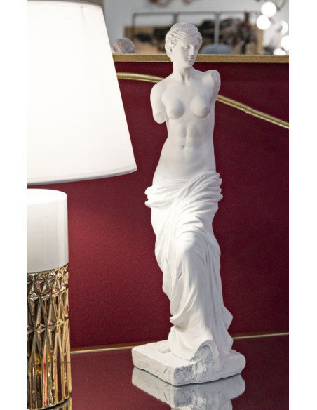 Statuette déco antique Vénus Hauteur 49 cm en Résine Blanc Melyn Mauro Ferretti - 6