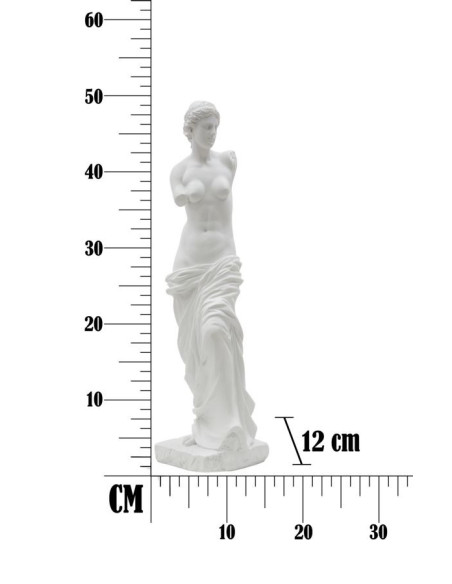 Statuette déco antique Vénus Hauteur 49 cm en Résine Blanc Melyn Mauro Ferretti - 7