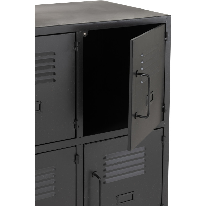 Armoire Vestiaire 9 portes Locker en Métal Noir - 7
